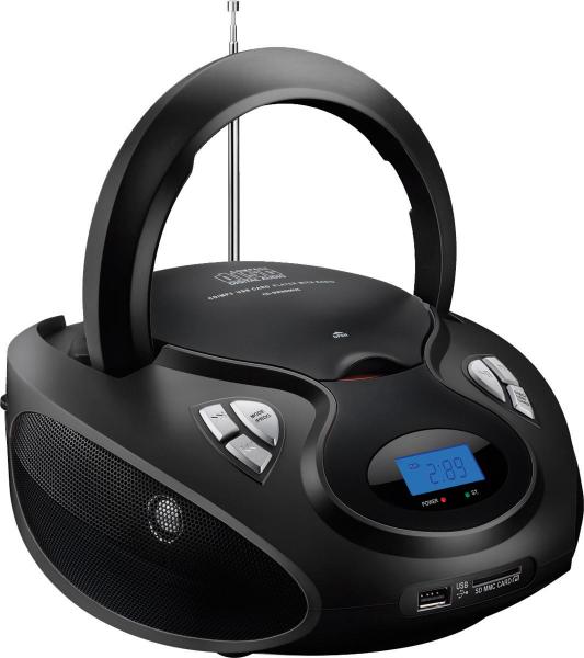 Radio Boombox CD PLAYER/USB/CARTAO/FM/PRETO - eu Quero Eletro