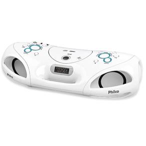 Rádio Boombox MP3/USB Controle Remoto PB140 Branco - Philco - Bivolt