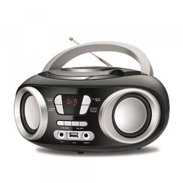 Rádio Boombox NBX-13 Entrada USB e para Fone de Ouvido Rádio FM Display Digital 6W RMS- Mondial