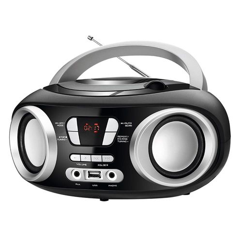 Rádio Boombox Nbx-13, Entrada Usb e para Fone de Ouvido, Rádio Fm, Display Digital, 6w Rms- Mondial