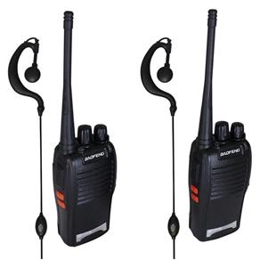 Rádio Comunicador Walk Talk 16 Canais com Fone de Ouvido - Baofeng
