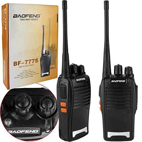 Rádio Comunicador Walk Talk Baofeng BF-777S + Fone de Ouvido
