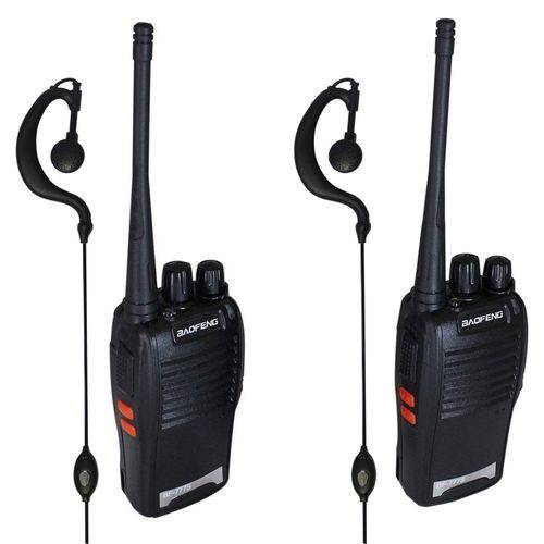 Rádio Comunicador Walk Talk com Fone de Ouvido
