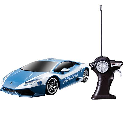 Tudo sobre 'Rádio Control 1:24 Lamborghini Huracán Polizia - Maisto'