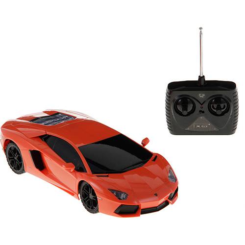 Tudo sobre 'Rádio Controle 1:18 Lamborghini Aventad Lp700-4 Laranja - Multikids'