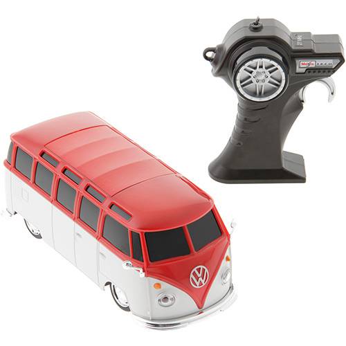 Tudo sobre 'Rádio Controle Volkswagen Van Samba Escala 1:24 Vermelho - Maisto'
