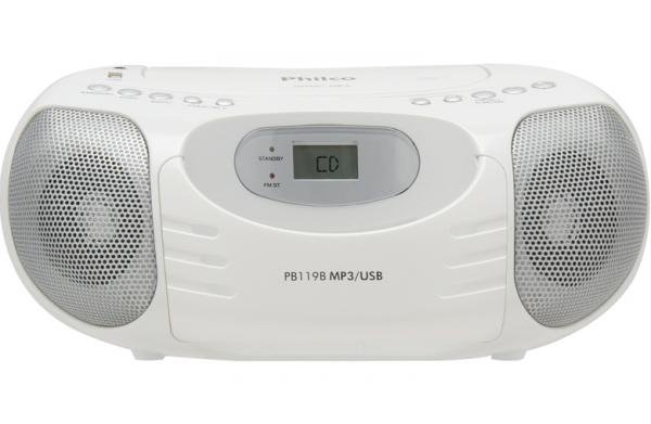 Rádio Estéreo PB119 Philco - Bivolt - Branco
