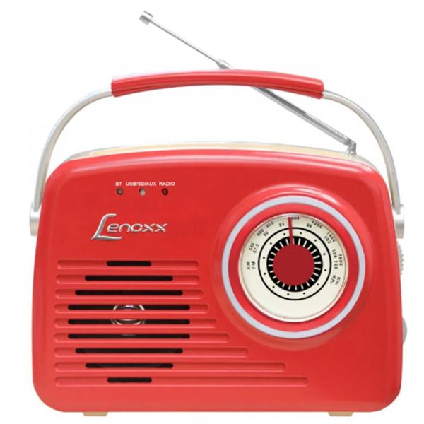 Rádio Lenoxx Áudio Retrô Vermelho - RB-80