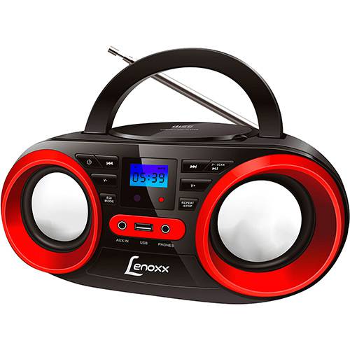 Tudo sobre 'Rádio Lenoxx BD129 CD Player FM Estéreo MP3 e USB - Preto'