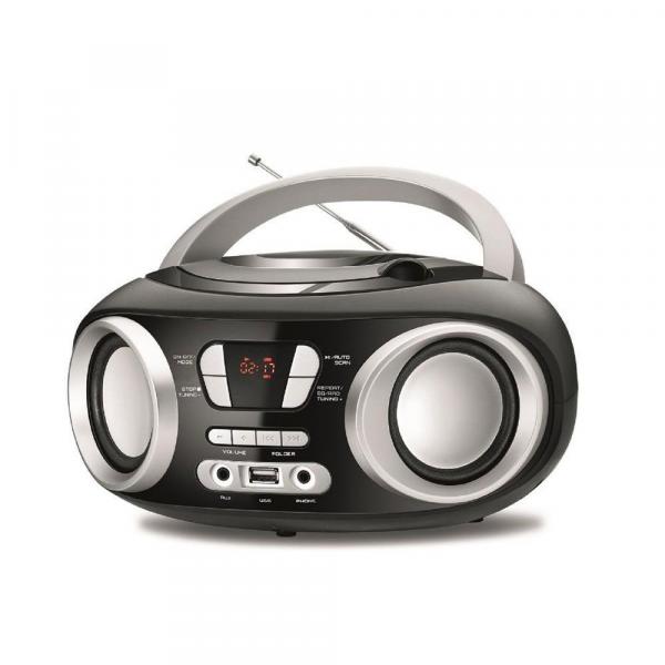 Rádio Mondial Boombox NBX-13 Entrada USB Fone de Ouvido Rádio FM Display Digital 6W RMS