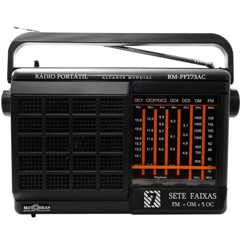 Rádio Motobrás RM-PFT73AC 7 Faixas AM FM