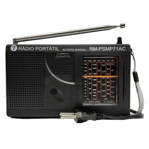 Rádio Portátil 7 Faixas Motobras