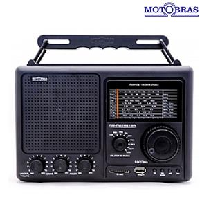 Rádio Portátil 8 Faixas Bateria Recarregável RM-PUSM-81BR - Motobras