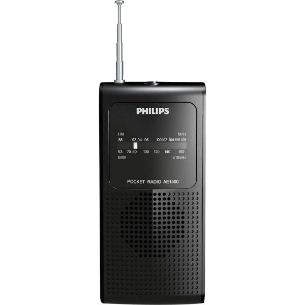 Rádio Portátil AE1500X/78 com Alto-falante Interno AM FM Preto PHILIPS
