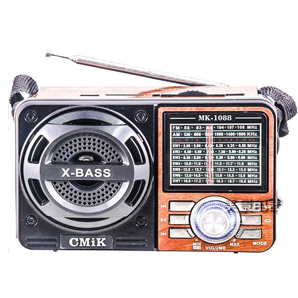 Radio Portatil Am/fm 1088 Usb/sd Recarregavel - Goldenutra