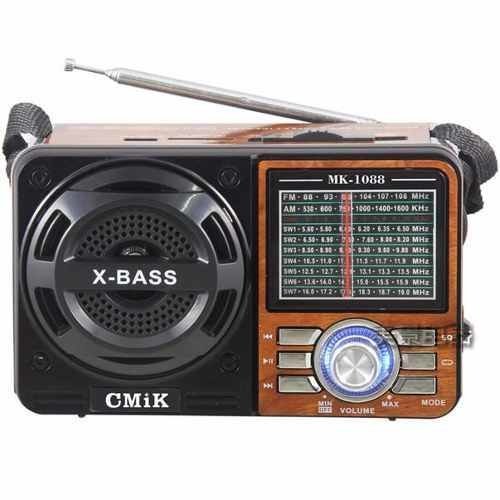 Rádio Portátil Am Fm 9Bandas Mp3 Usb Sd Sw2 Ac/dc | 0231