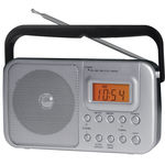 Rádio Portátil Am Fm Sw1 Sw2 com Relógio e Alarme - Coby Cr201
