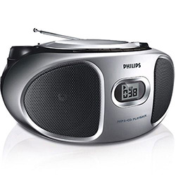 Rádio Portátil - AZ302S - C/ MP3 e Entrada Line In C/ Cabo Incluso - Philips