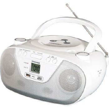 Rádio Portátil Boombox 2W CD/MP3/USB TR8003 Branco - Semp Toshiba