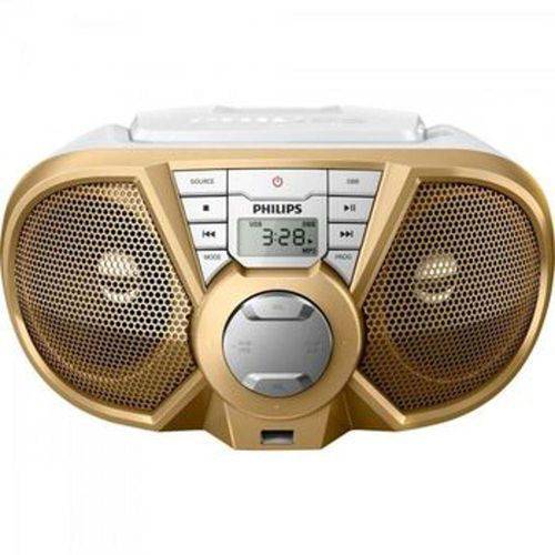 Rádio Portátil Cd/Usb/Fm/Bluetooth Px3125stx/78 Dourado Philips