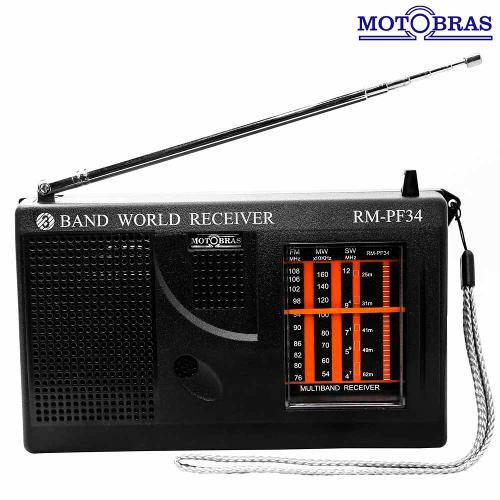 Tudo sobre 'Rádio Portátil 3 Faixas Rm-Pf 34 – Motobras'