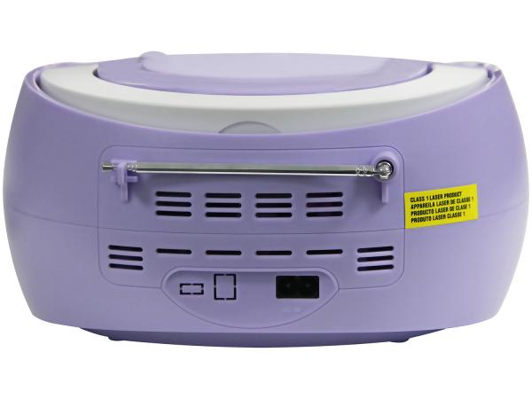 Rádio Portátil Lenoxx 6W CD Player - Display Digital BD 121 BL Boombox Entrada USB