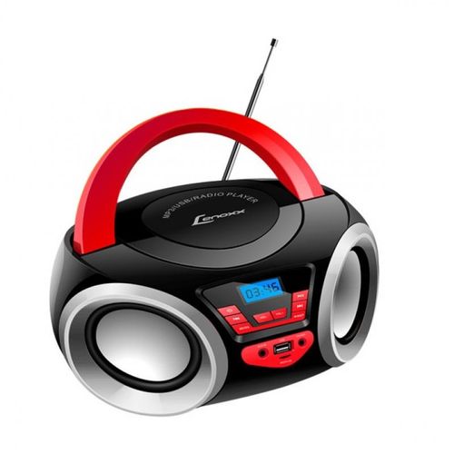 Tudo sobre 'Rádio Portátil Lenoxx Bd110 Boombox Preto e Vermelho, 4w Rms - Bluetooth / Usb / Sd / Aux / Rádio Fm - Bivolt'