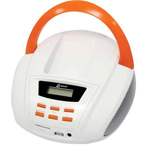Rádio Portátil Lenoxx Boombox BD-109 com Entrada USB, Entrada Auxiliar, Slot para Cartão SD e Rádio FM – 3,5 W
