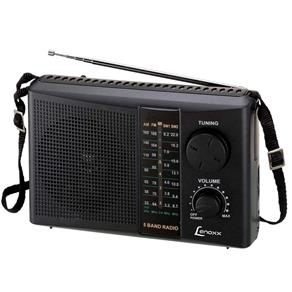 Rádio Portátil Lenoxx RP-67 com 5 Faixas e Saída para Fone de Ouvido