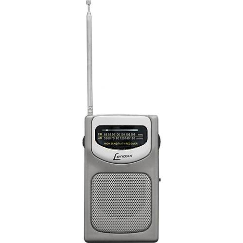 Rádio Portátil Lenoxx RP62 AM/FM com Saída para Fone de Ouvido - Prata