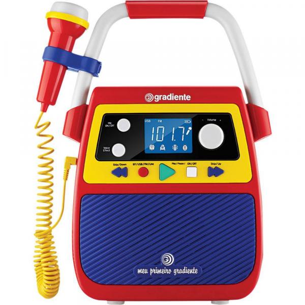 Rádio Infantil Bluetooth Meu Primeiro Gradiente Karaokê Gmp104