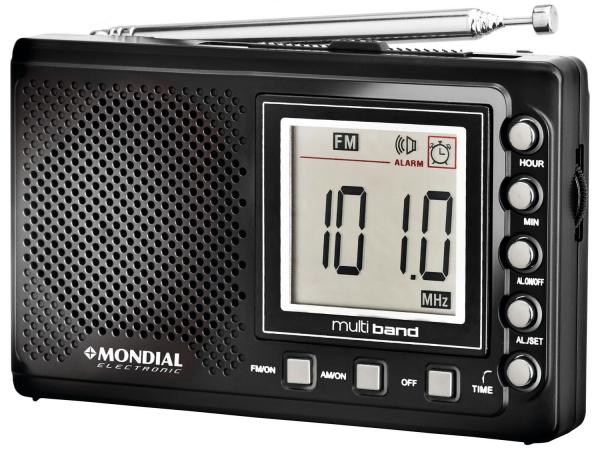 Tudo sobre 'Rádio Portátil Mondial AM/FM - 10 Faixas C/ Display Digital RP-03'