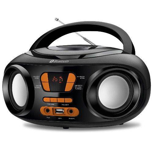 Tudo sobre 'Rádio Portátil Mondial Boom Box Bx-19 Rádio Fm Bluetooth e Entrada Usb Preto/laranja – Bivolt'