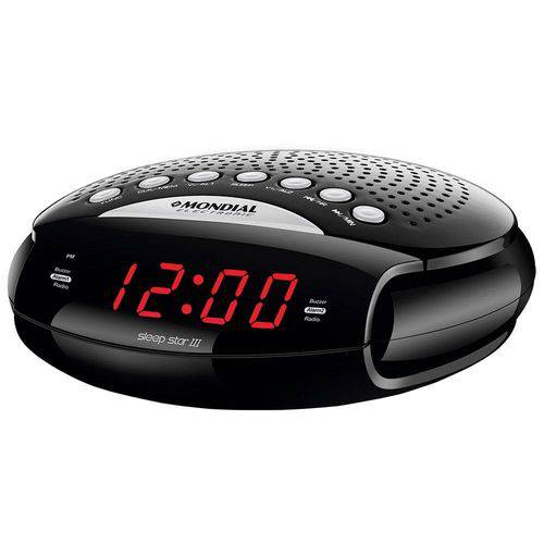 Rádio Portatil Mondial Sleep Star Iii, Rádio Am/fm, Funções Relógio e Alarme, 5w