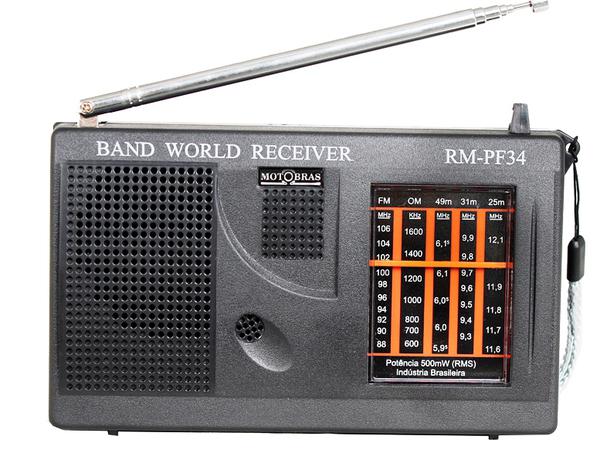 Rádio Portátil -- Motobrás -- 5 Faixas -- RM-PF34