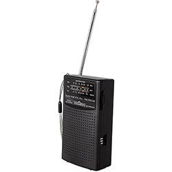 Rádio Portátil Motobras 3 Fxs. Mod. Rm-psmp 31/br AM/FM - Preto