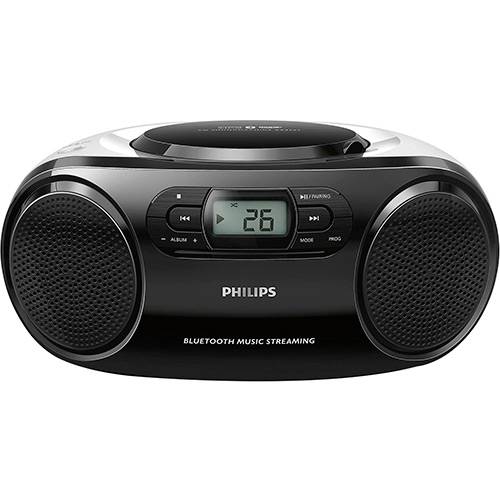 Tudo sobre 'Rádio Portátil Philips AZ330TX/78 CD Player FM Bluetooth USB Aux MP3 - Preto'