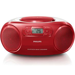 Rádio Portátil Philips AZ331TX/78 CD/USB/MP3/FM/Bluetooth Vermelho - Bivolt