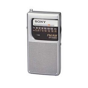Rádio Portátil Sony ICF-S10MK2 Pocket AM/FM - Prata.