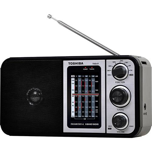 Tudo sobre 'Rádio Portátil Toshiba Multibanda TR 849 Rádio AM/FM Entrada USB - Chumbo'