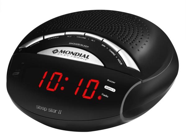 Rádio Relógio AM/FM Display Digital RR-02 - Mondial