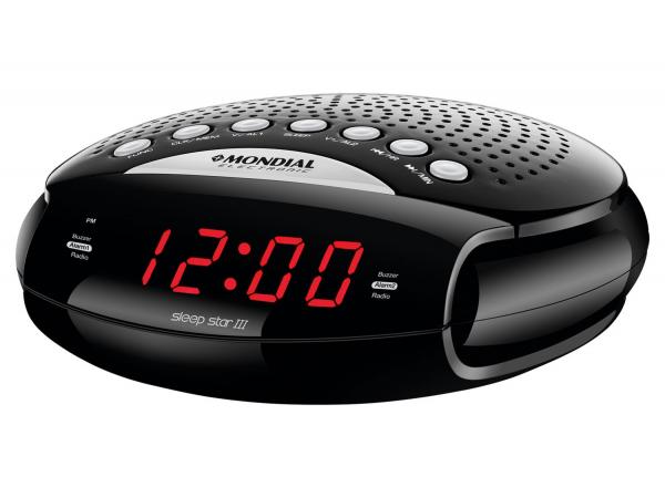 Rádio Relógio AM/FM Display Digital - RR-03 Sleep Star III Mondial