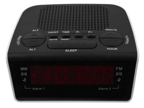 Tudo sobre 'Rádio Relógio Despertador/Alarme AM/FM Display - RM-RRD21 Motobras'