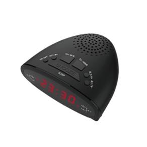 Radio Relogio Despertador com Duplo Alarme Display Led e Radio Fm Bivolt - BIVOLT