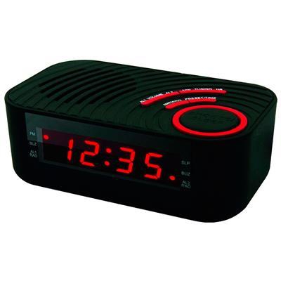 Rádio- Relógio Digital Am/fm com 2 Alarmes e Entrada Auxiliar - Coby