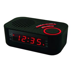 Rádio- Relógio Digital Am/Fm com 2 Alarmes e Entrada Auxiliar