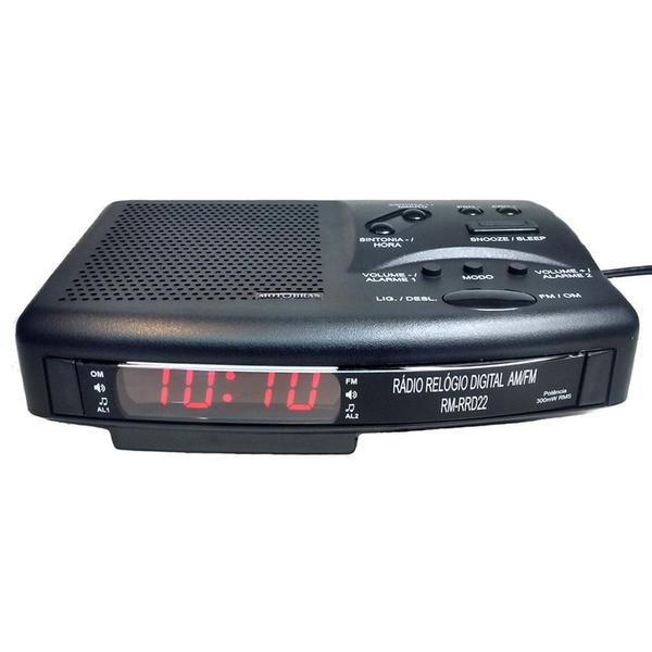Rádio Relógio Digital AM/FM RM-RRD22 - Motobras
