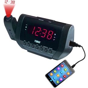 Rádio Relógio Digital com Projetor de Horas e Carregador USB - Naxa NRC-167