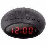 Radio Relogio Digital Fm Despertador Duplo Alarme Bivolt