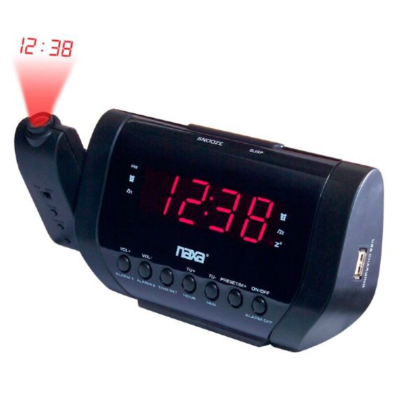 Rádio Relógio Digital Naxa Preto NRC-167 - Naxa